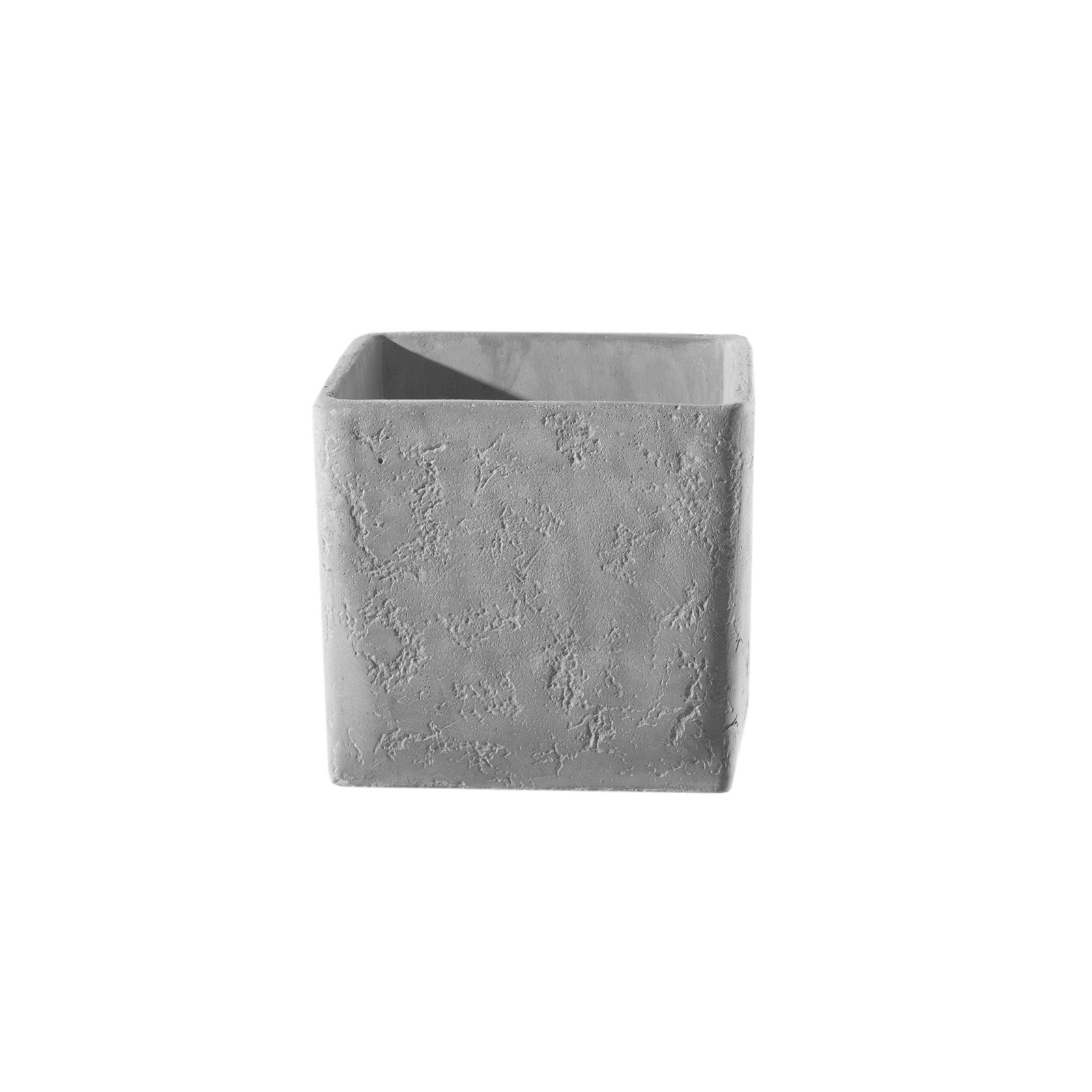 Supergreens Κασπώ Τσιμεντένιο Τετράγωνο "Jimmy" Ανοιχτό Γκρι 21x21x20.5 εκ