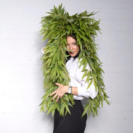 Supergreens Τεχνητό Κρεμαστό Μπαμπού Πράσινο 108 εκ.