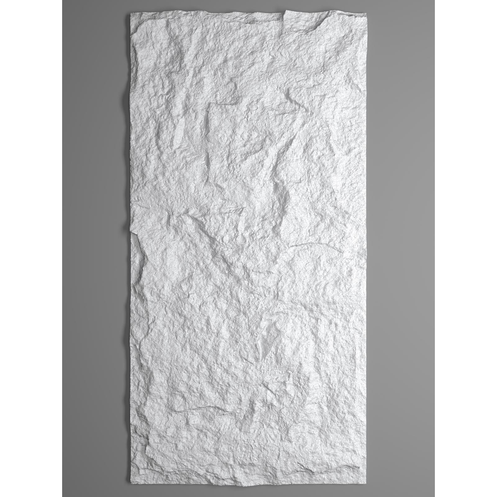 Supergreens Τεχνητός Τοίχος PU Stone "Obsidian" Λευκός 120x60x3 εκ.