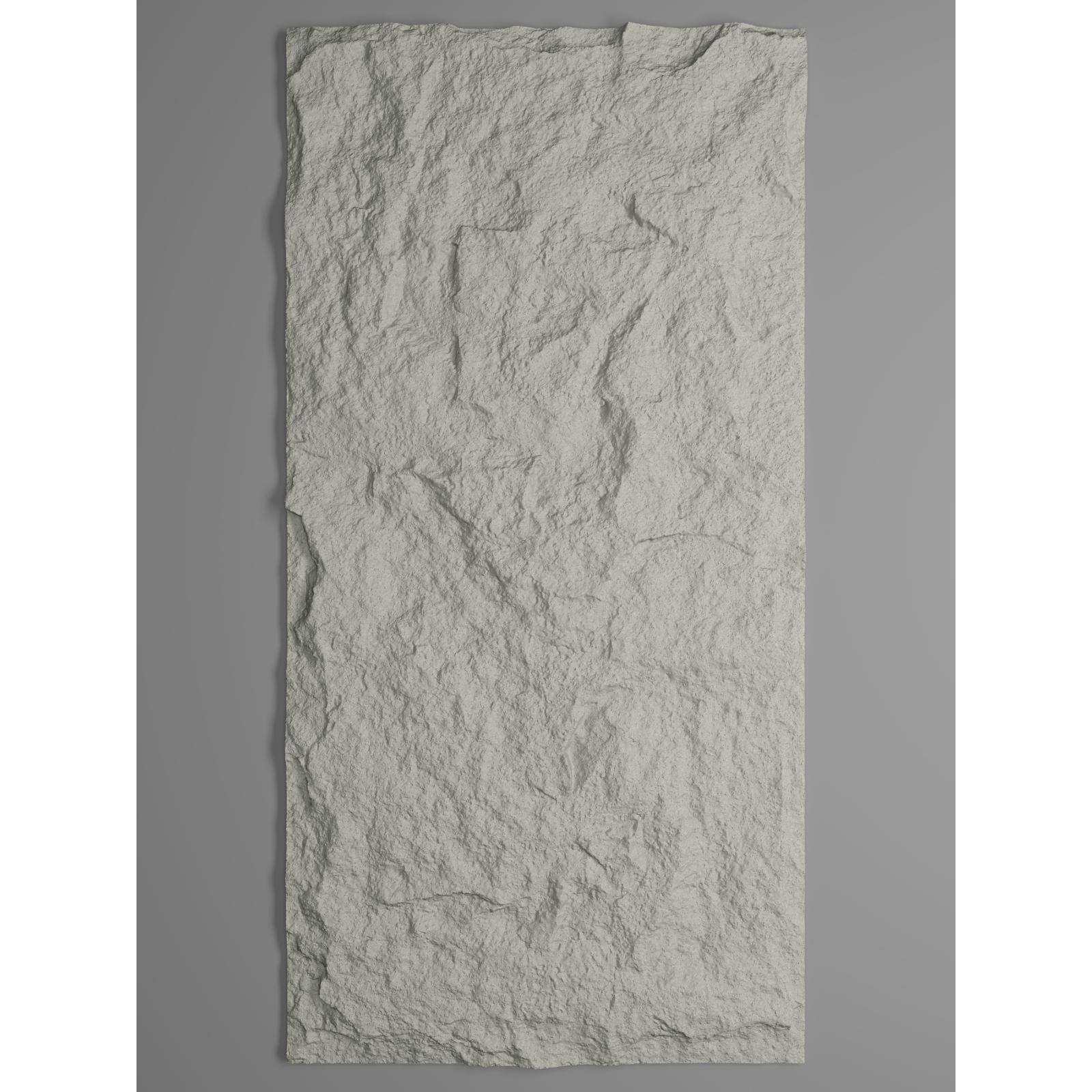 Supergreens Τεχνητός Τοίχος PU Stone "Obsidian" Γκρί 120x60x3 εκ.