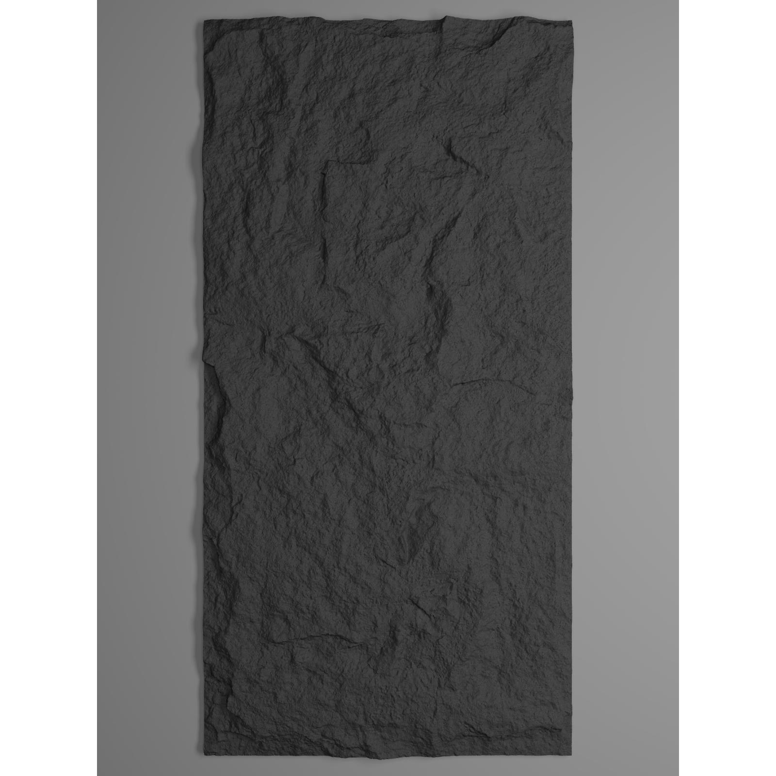 Supergreens Τεχνητός Τοίχος PU Stone "Obsidian" Μαύρος 120x60x3 εκ.