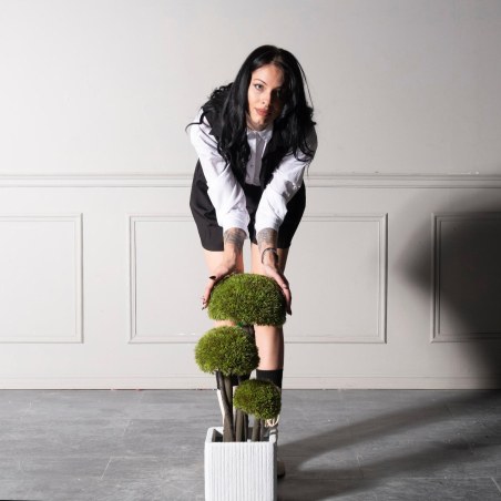 Supergreens UV Τεχνητό Δέντρο Μπονσάι Moss ''Mushroom'' Τριπλό Πράσινο 70 εκ.