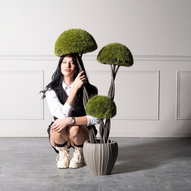 Supergreens UV Τεχνητό Δέντρο Μπονσάι Moss...