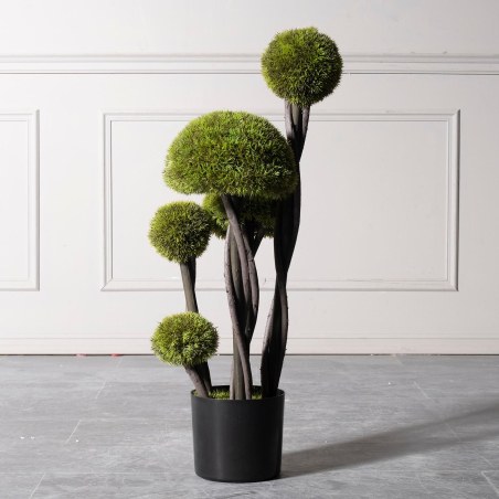 Supergreens UV Τεχνητό Δέντρο Μπονσάι Moss ''Mushroom'' Πενταπλό Πράσινο 90 εκ.