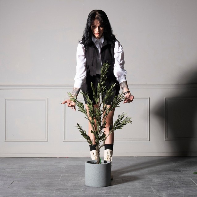 Supergreens UV Τεχνητό Δέντρο Ελιά Πράσινο 120 εκ.