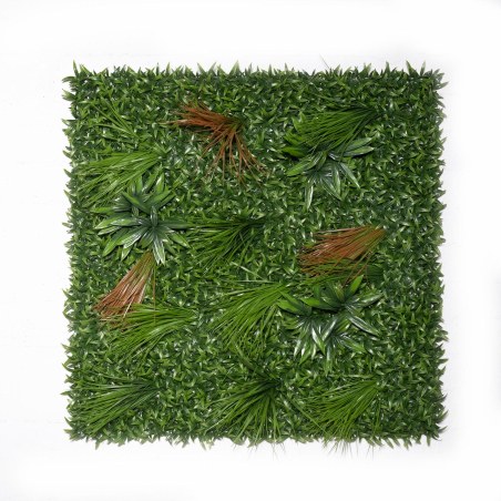 Supergreens Τεχνητή Φυλλωσιά Δράκαινα με Χορτάρι "Heads" 100x100 εκ.