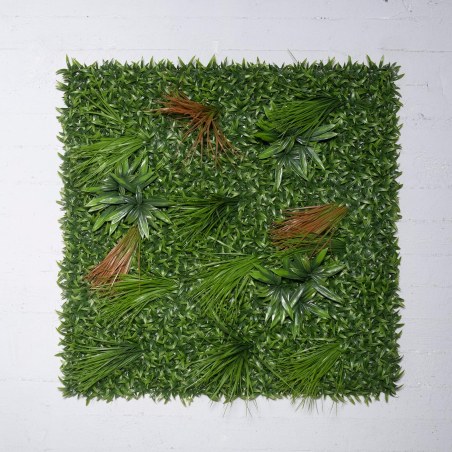 Supergreens Τεχνητή Φυλλωσιά Δράκαινα με Χορτάρι "Heads" 100x100 εκ.