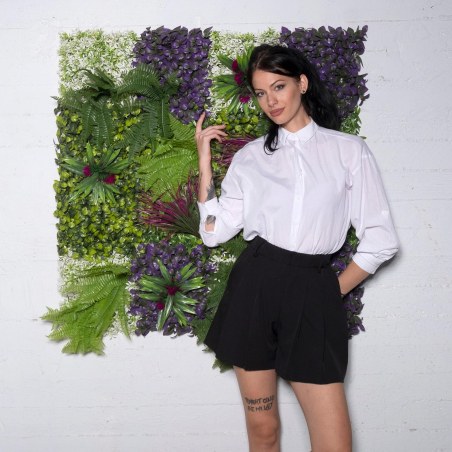 Supergreens Τεχνητή Φυλλωσιά Φίκος με Φτέρη "Playful" 100x100 εκ.