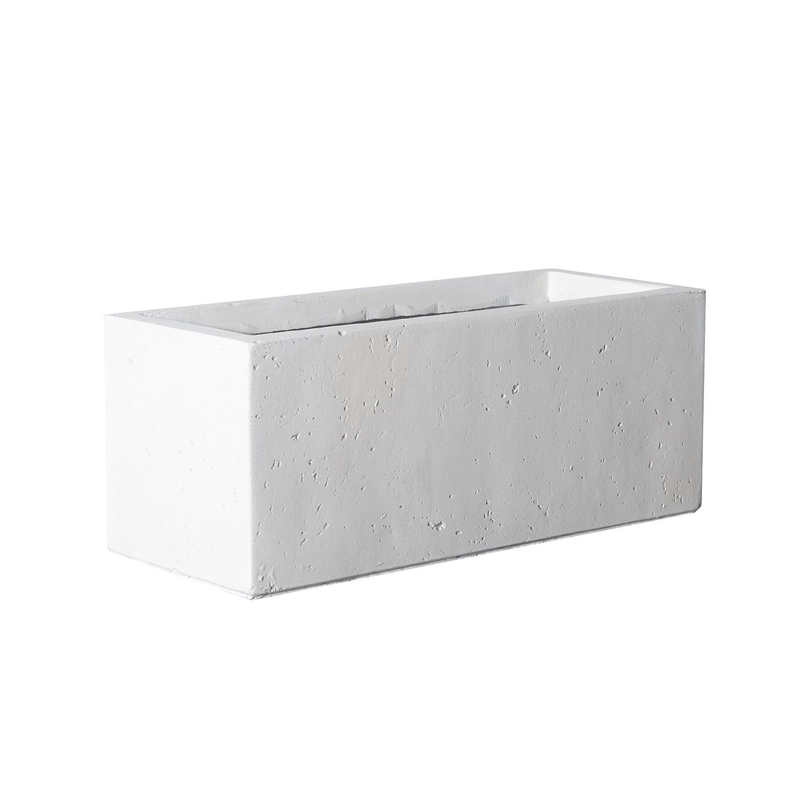 Supergreens Γλάστρα Πήλινη Ορθογώνια "Dusty" Μπεζ L 80x37x37 εκ.