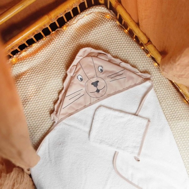 Μπουρνούζι 75x75cm & Γάντι Tam Tam Trois Kilos...