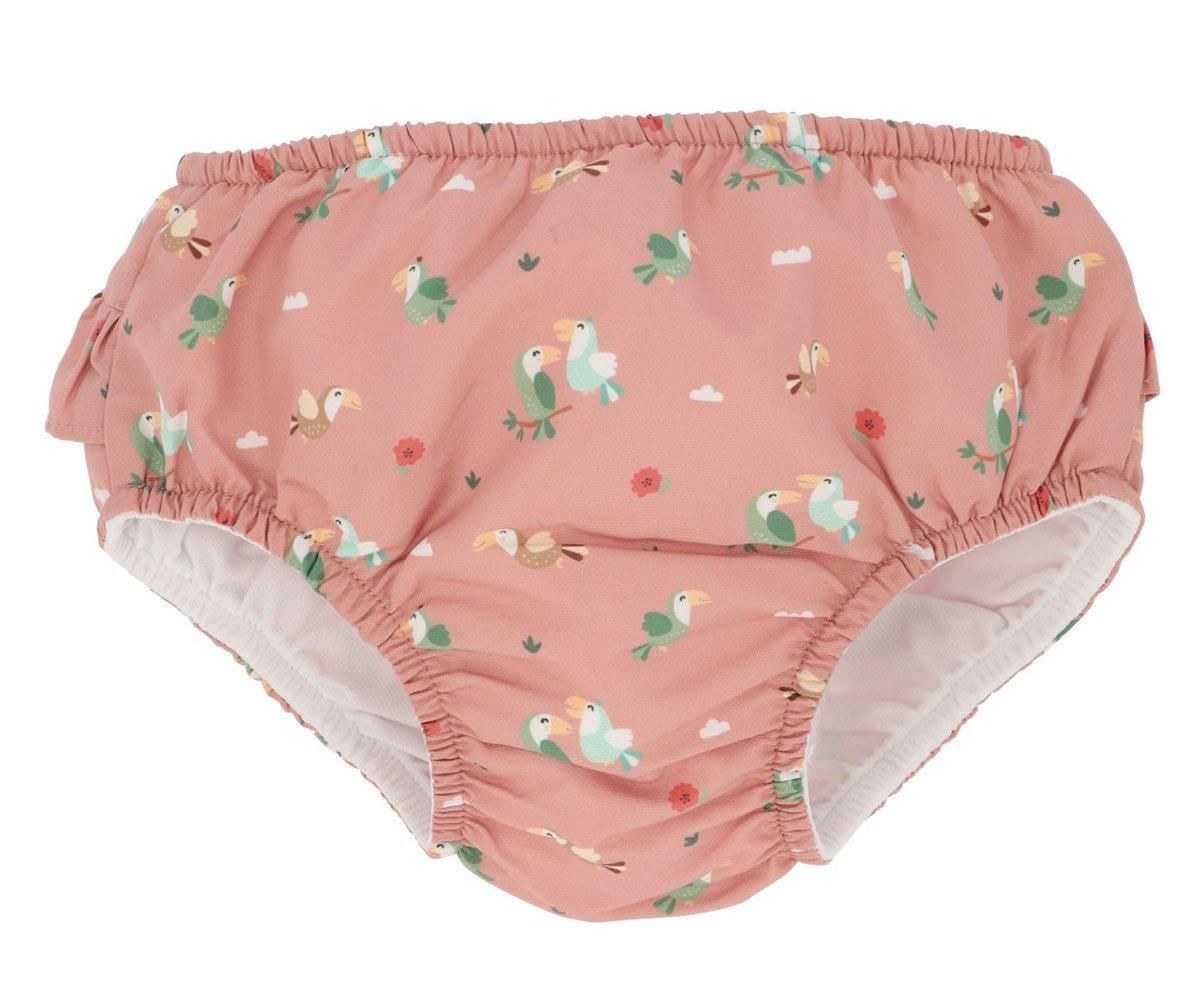 Monnëka|TUTETE Εκπαιδευτικό μαγιό πάνας με βολάν Toucan Monnëka 12-18 Μηνών με προστασία από τον ήλιο