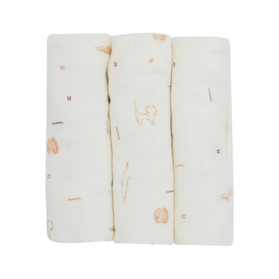 Σετ 3 Πάνες Μουσελίνας Tam Tam Trois Kilos Sept