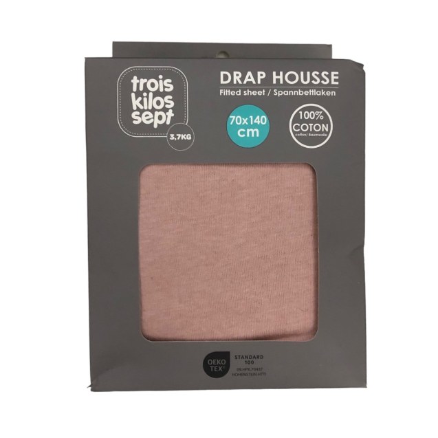 Κατωσέντονο με Λάστιχο Μακώ Jersey Σκούρο Ροζ...