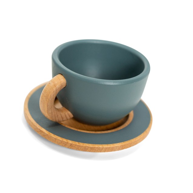 Ξύλινο Σερβίτσιο Τσαγιού Πράσινο - Mama Memo