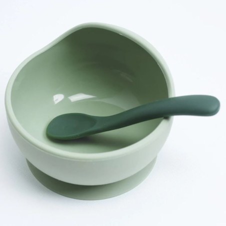 Σετ Μπωλ Σιλικόνης & Κουτάλι - Μέντα - Trois Kilos Sept