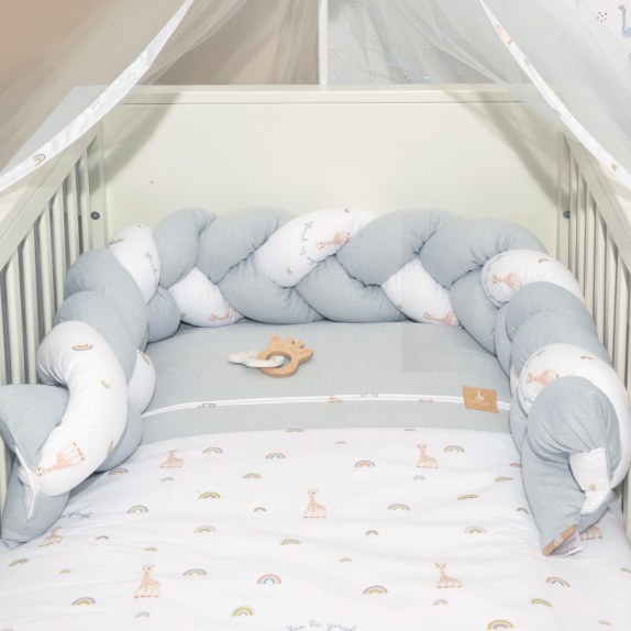 Πλεξούδα τριπλή βαμβακερή 20x200cm με Ειδική Εσωτερική Επένδυση Design 501 Sophie La Girafe