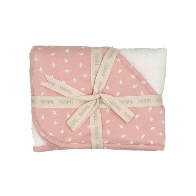 Μπουρνούζι Τρίγωνο - Leaves Ροζ - Tutete