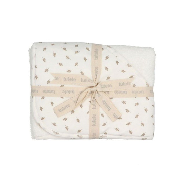 Μπουρνούζι Τρίγωνο - Leaves Λευκό - Tutete