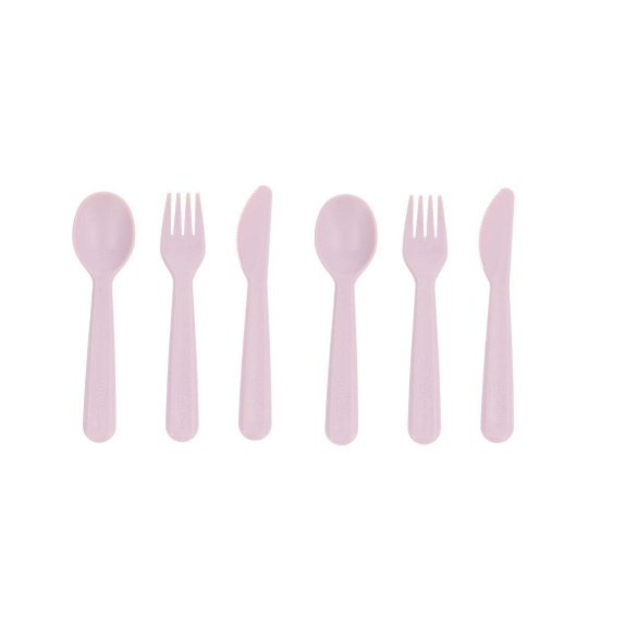 Σετ 6 τεμ. Κουτάλι-Μαχαίρι-Πηρούνι - Λιλά - Tutete