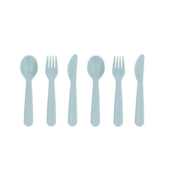 Σετ 6 τεμ. Κουτάλι-Μαχαίρι-Πηρούνι - Σιέλ - Tutete