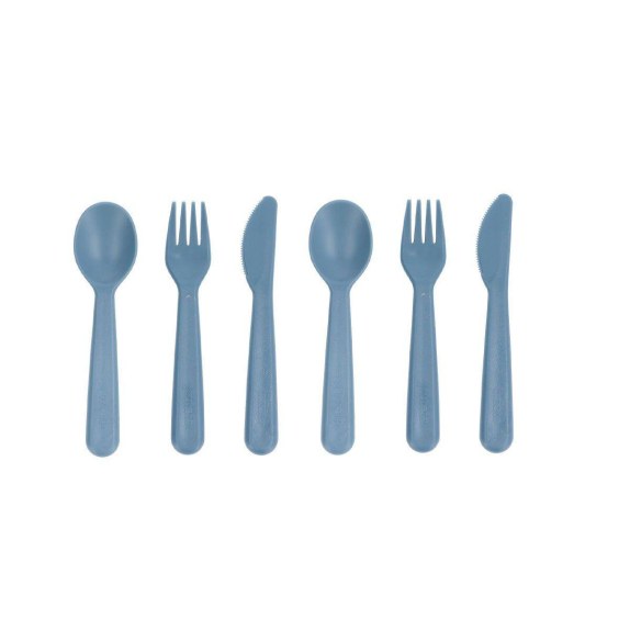 Σετ 6 τεμ. Κουτάλι-Μαχαίρι-Πηρούνι - Σκούρο Μπλε - Tutete
