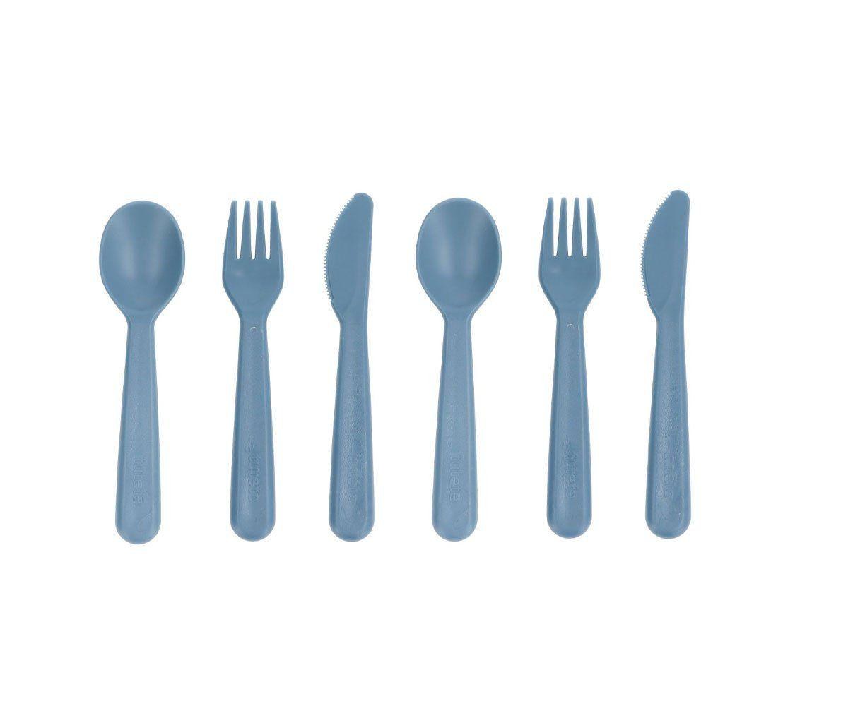 Σετ 6 τεμ. Κουτάλι-Μαχαίρι-Πηρούνι - Σκούρο Μπλε - Tutete