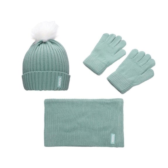 Σετ Σκουφάκι-Γάντι-Κασκόλ Μέντα - Tutete