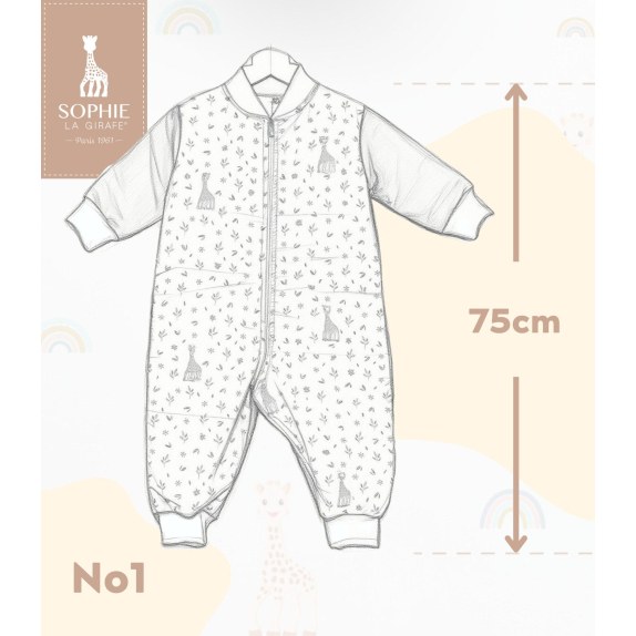 Υπνοφόρμα Νο1 75cm 2.5 Tog - Des. 503 SOPHIE LA GIRAFE