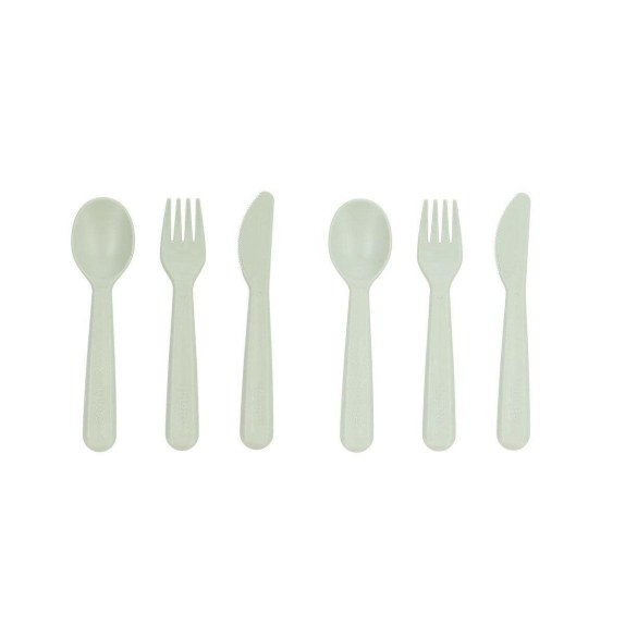 Σετ 6 τεμ. Κουτάλι-Μαχαίρι-Πηρούνι - Mέντα - Tutete
