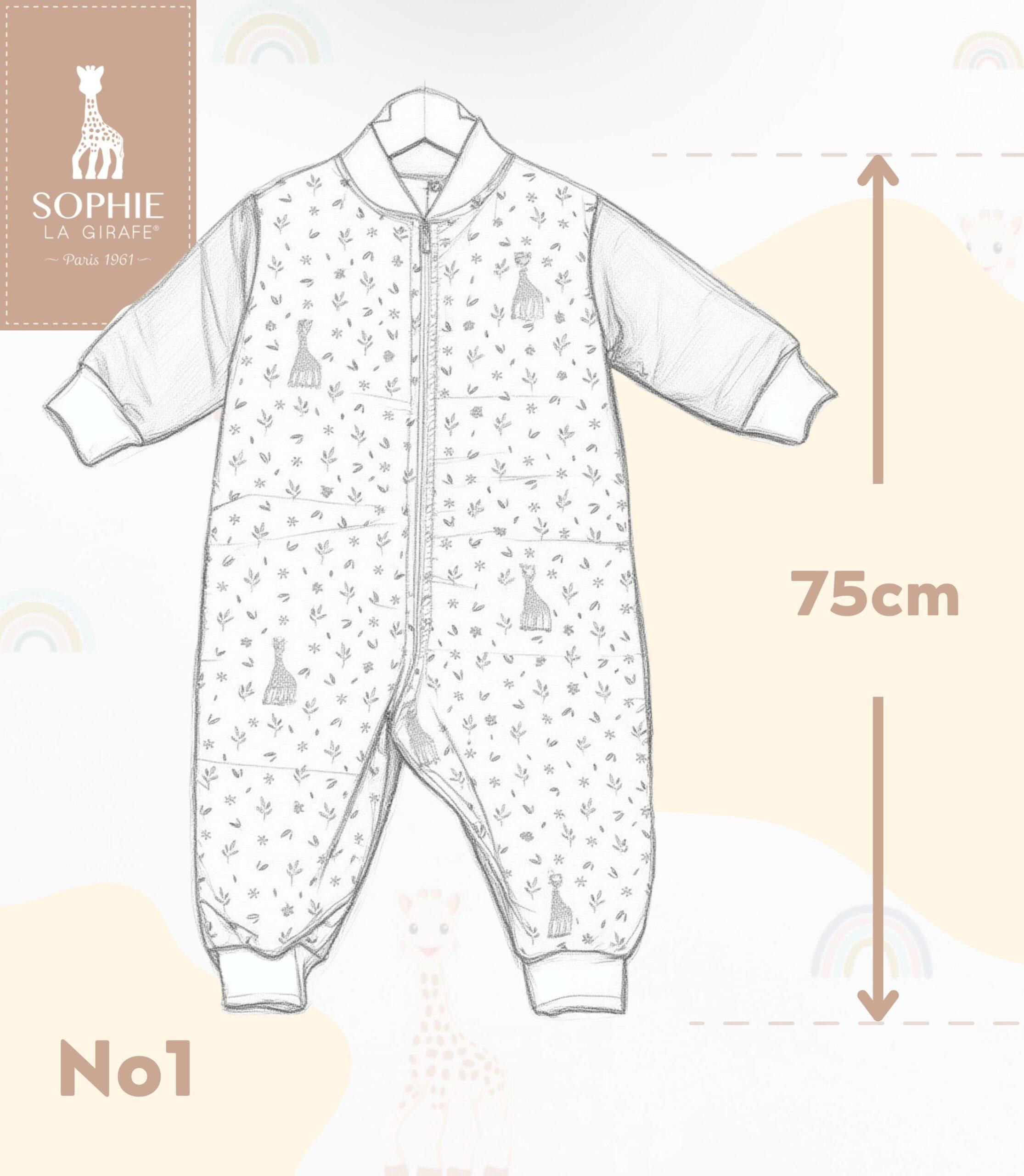 Υπνοφόρμα No1 75cm 2.5 Tog - Des. 502 SOPHIE LA GIRAFE