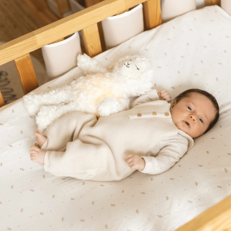 Σετ 2 Κατωσέντονα με Λάστιχο 50x83cm Λευκό/Καμηλό - Trois Kilos Sept