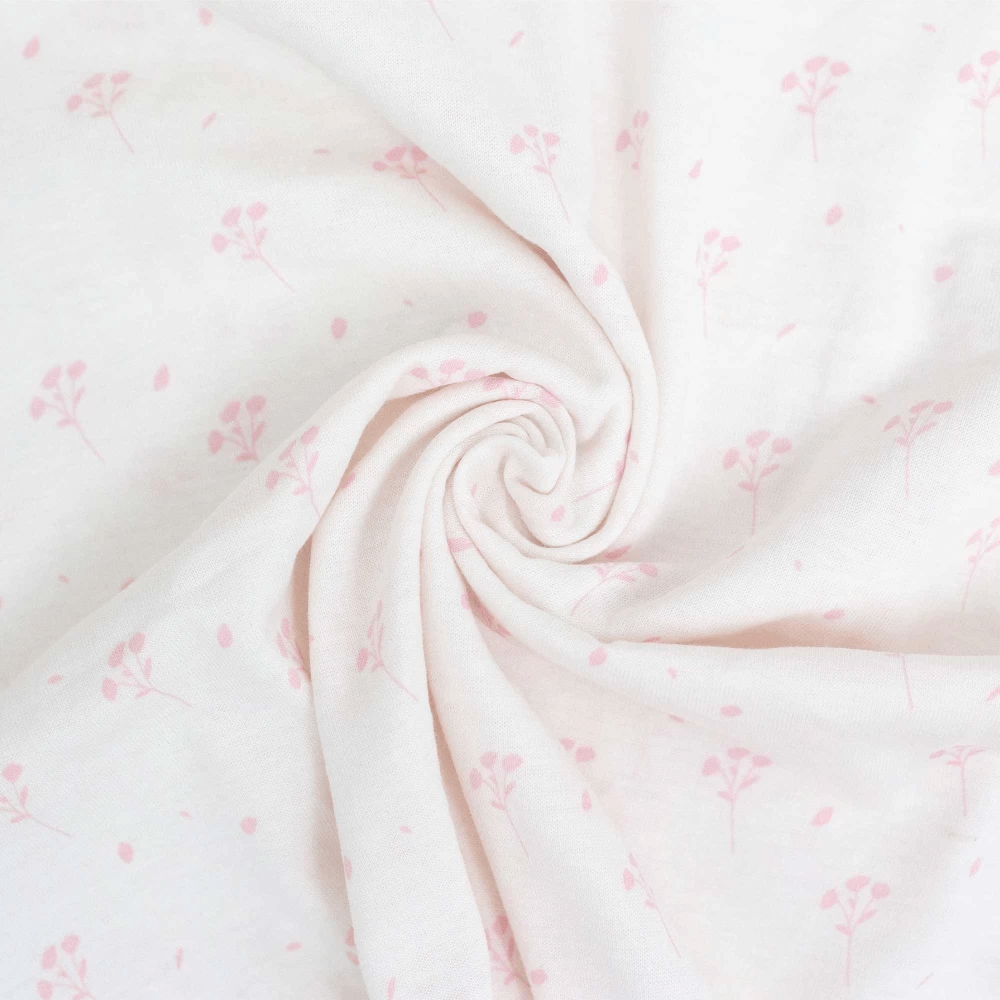 Σετ 2 Κατωσέντονα με Λάστιχο 50x83cm Λευκό/Ροζ- Trois Kilos Sept