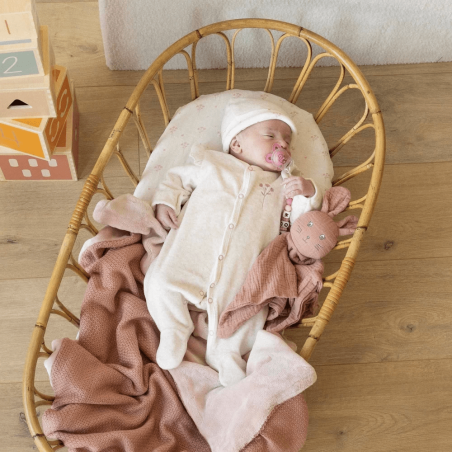 Σετ 2 Κατωσέντονα με Λάστιχο 50x83cm Λευκό/Ροζ- Trois Kilos Sept