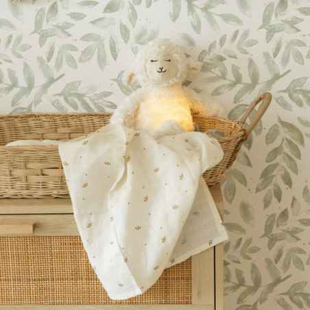 Σετ 3 Πάνες Μουσελίνας - Λευκό/Καμηλό - Trois Kilos Sept