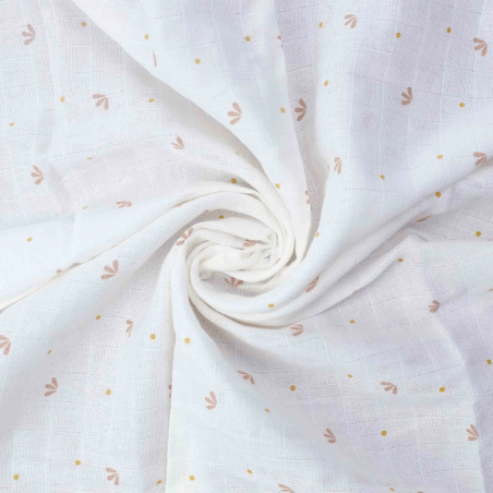 Σετ 3 Πάνες Μουσελίνας - Λευκό/Καμηλό - Trois Kilos Sept