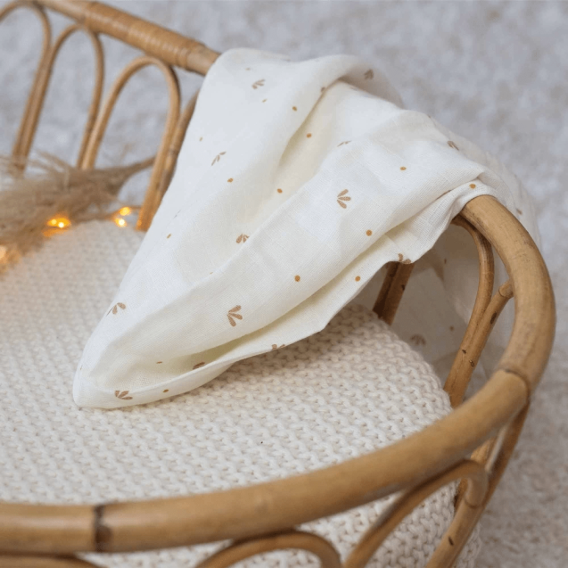 Σετ 3 Πάνες Μουσελίνας - Λευκό/Καμηλό - Trois...