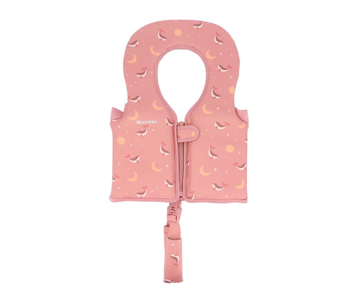 Monnëka|TUTETE Γιλέκο Προστασίας Whale Pink 1-2 Ετών - Monnëka