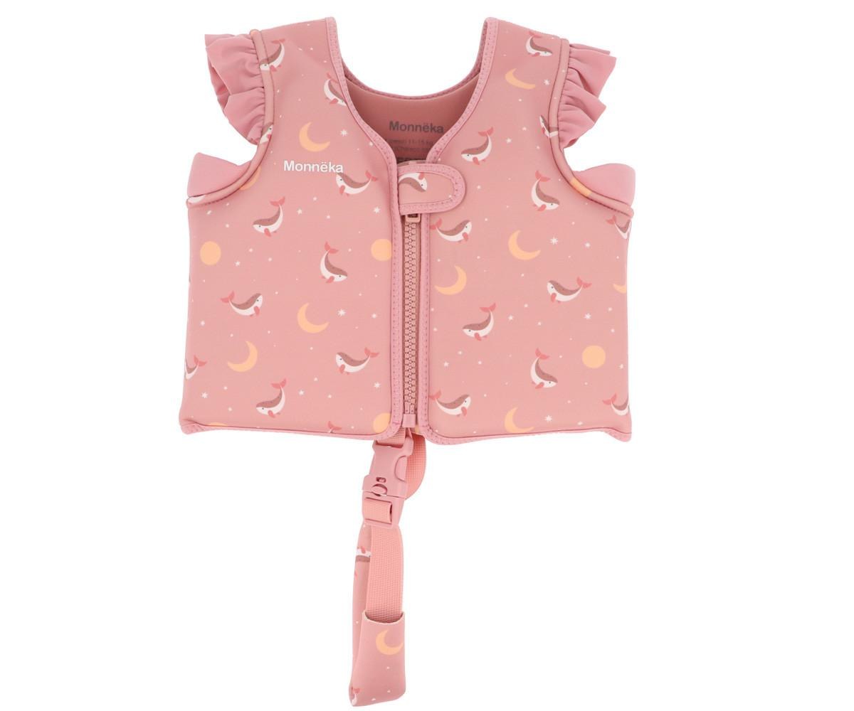 Monnëka|TUTETE Γιλέκο Προστασίας Whale Pink 3-6 Ετών - Monnëka