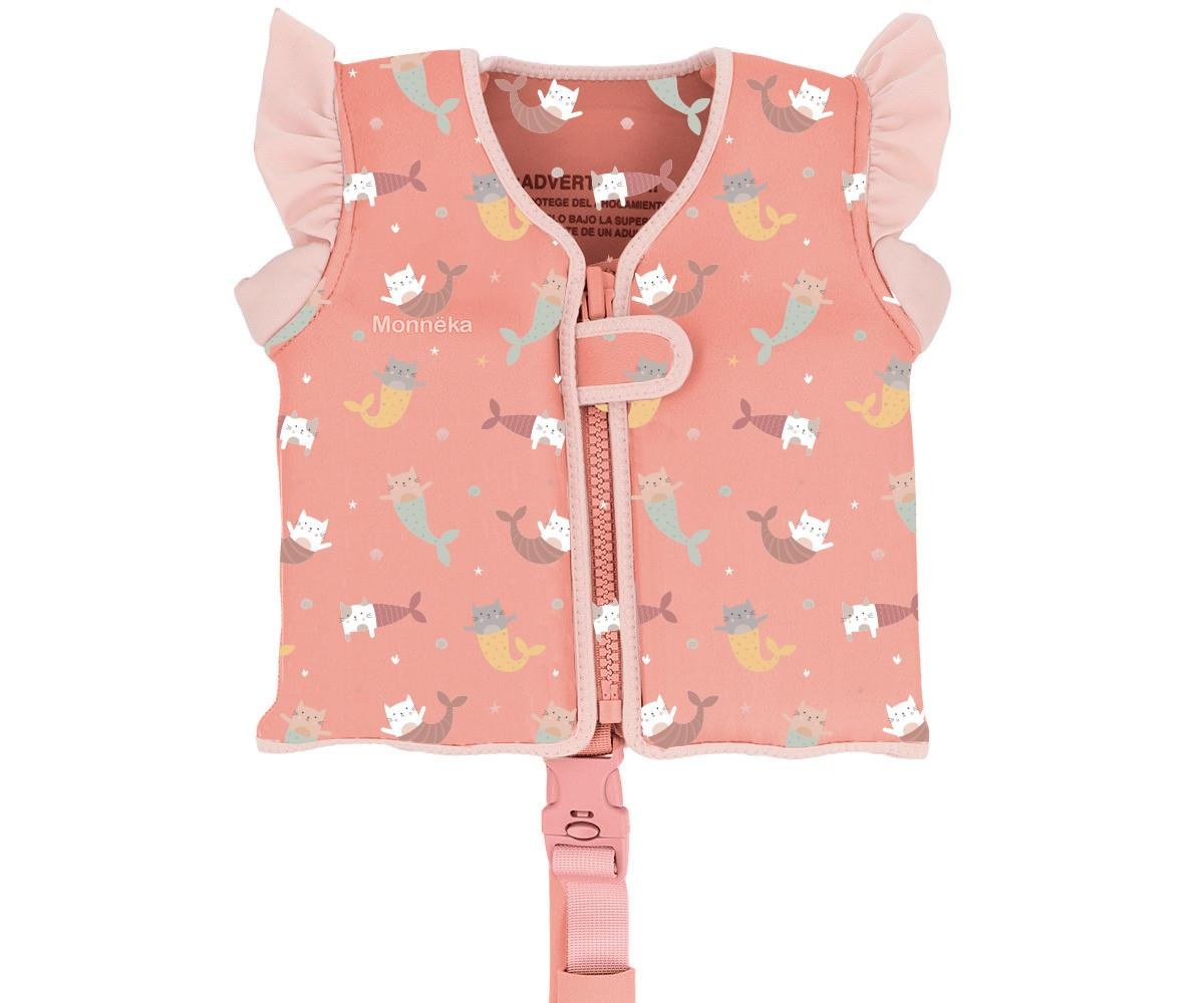 Monnëka|TUTETE Γιλέκο Προστασίας Mermaid Cats 3-6 Ετών - Monnëka