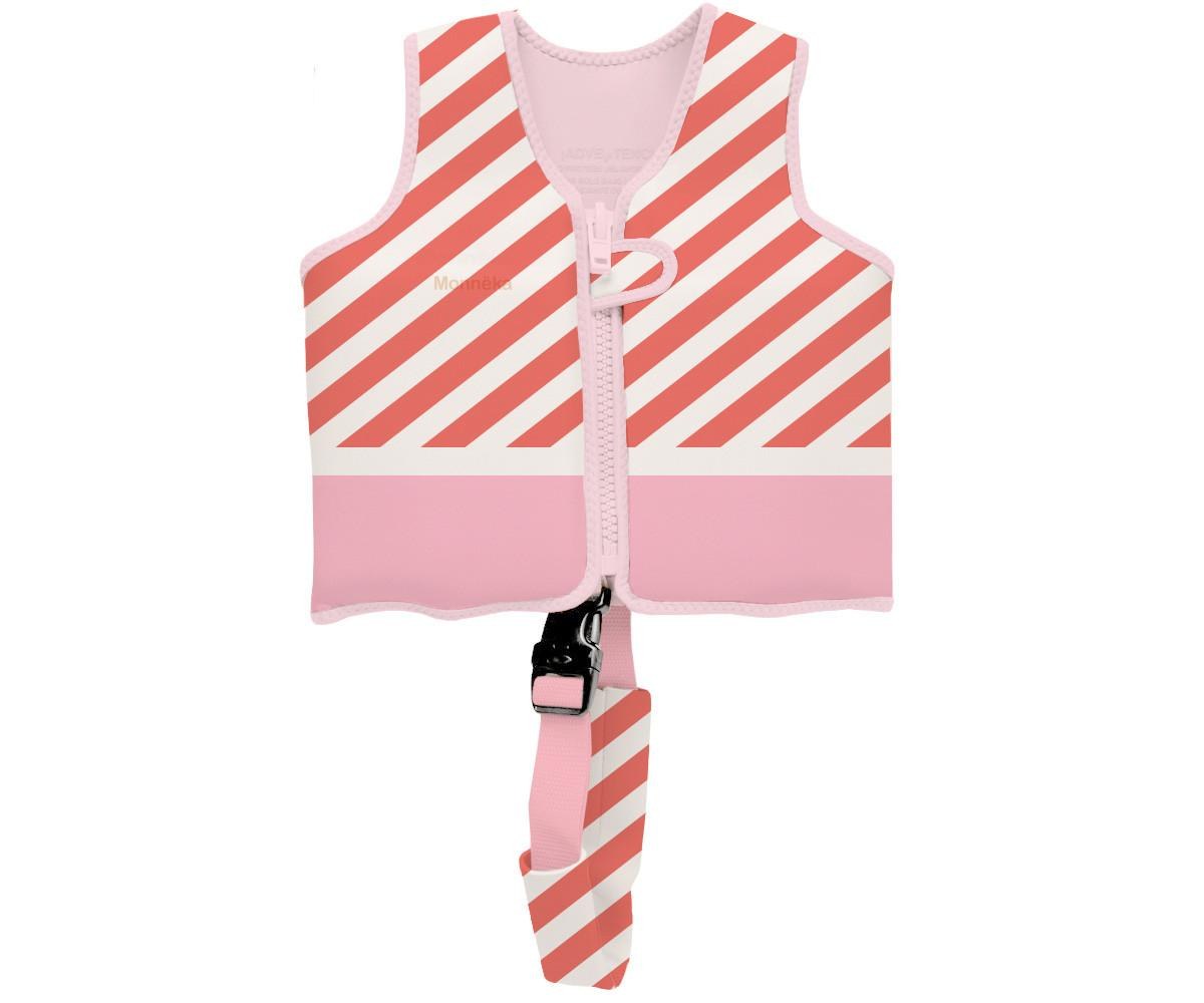 Monnëka|TUTETE Γιλέκο Προστασίας Stripes Bloom&Blush 3-6 Ετών - Monnëka