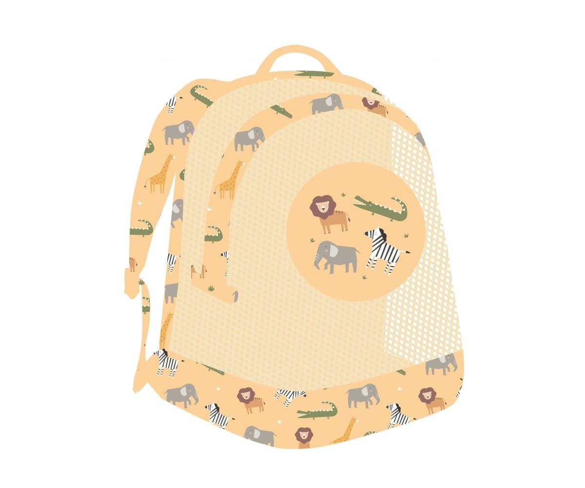 Monnëka|TUTETE Σακίδιο Παραλίας με Δίχτυ Wild Animals - Monnëka