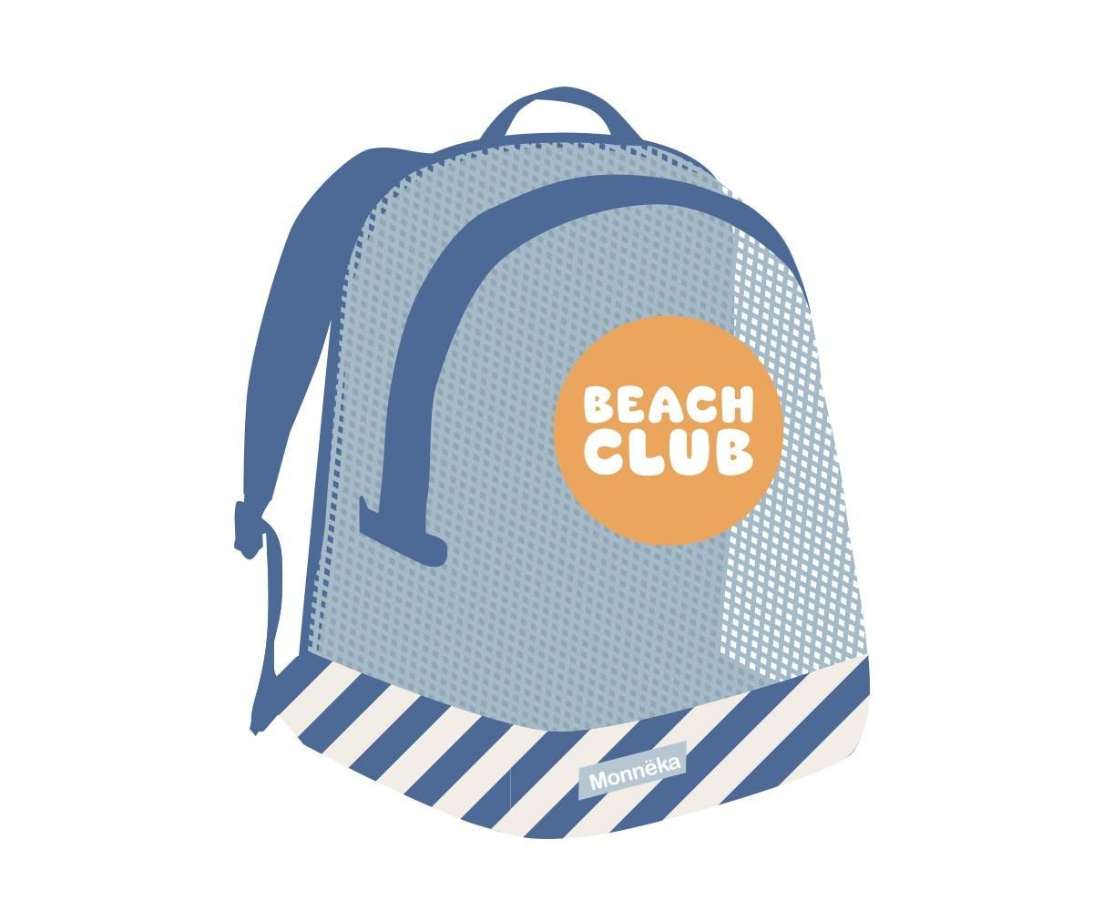 Σακίδιο Παραλίας με Δίχτυ Stripes Blues&Beyond - Monnëka