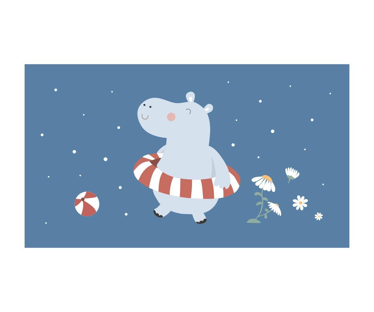 Monnëka|TUTETE Πετσέτα Θαλάσσης 160x90cm Hippos - Monnëka