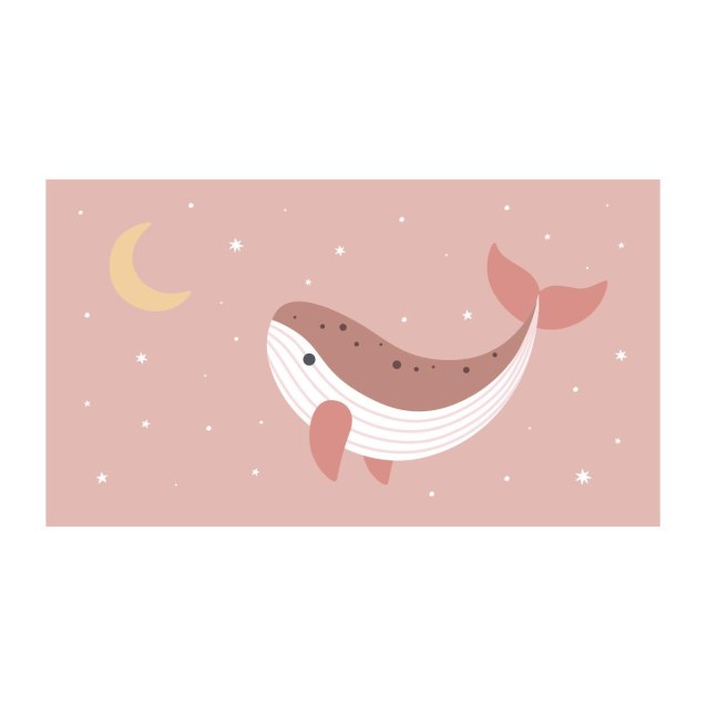 Πετσέτα Θαλάσσης 160x90cm Whale Pink - Monnëka