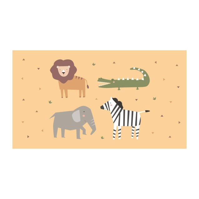 Πετσέτα Θαλάσσης 160x90cm Wild Animals - Monnëka