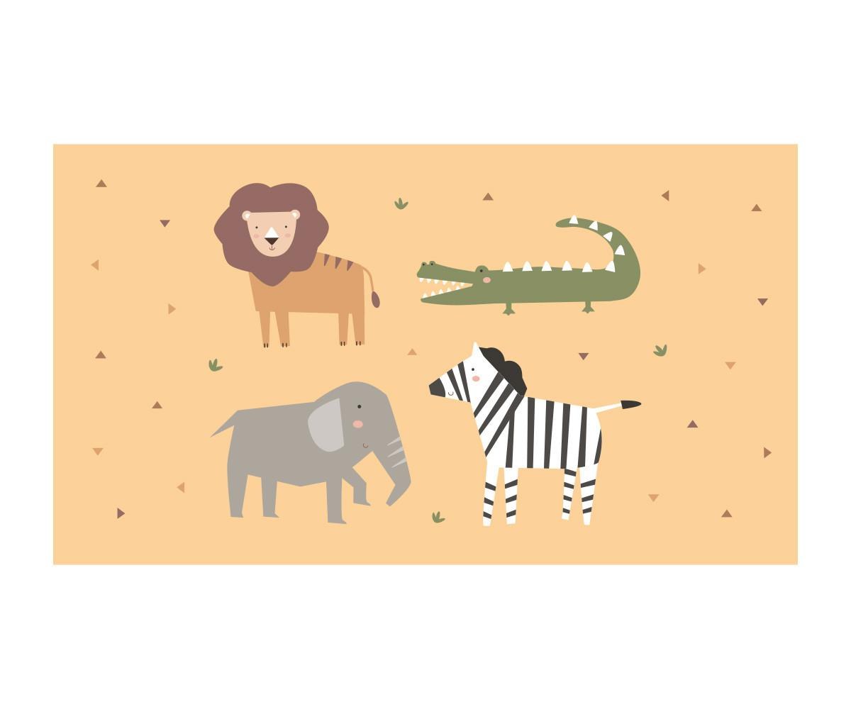 Πετσέτα Θαλάσσης 160x90cm Wild Animals - Monnëka