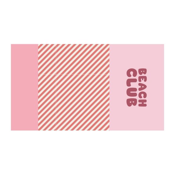 Πετσέτα Θαλάσσης 160x90cm Stripes Bloom&Blush - Monnëka