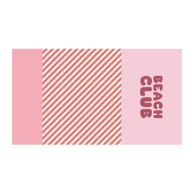 Πετσέτα Θαλάσσης 160x90cm Stripes Bloom&Blush -...