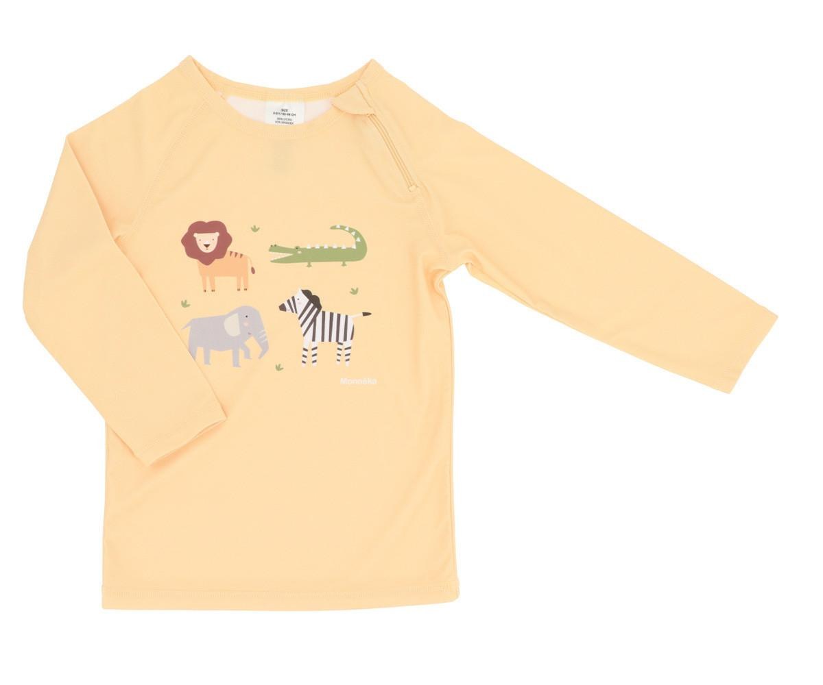 Μπλούζα Αντηλιακής Προστασίας Μακρύ Μανίκι Wild Animals 6-12 Μηνών - Monnëka