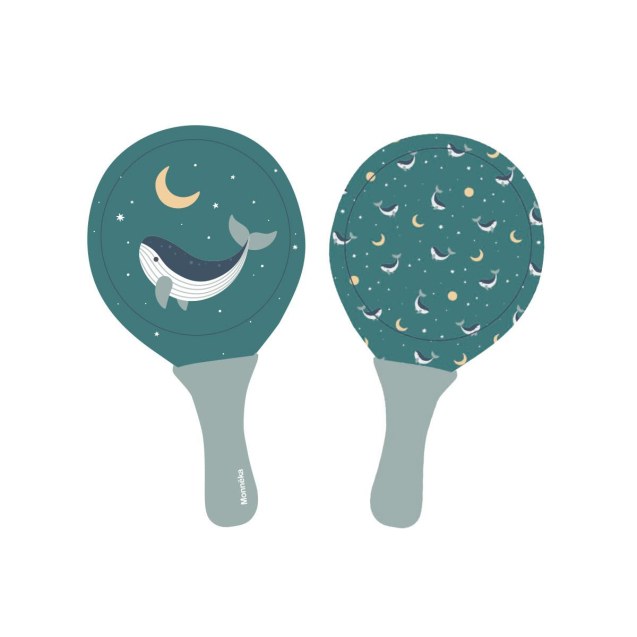 Σετ 2 Ρακέτες Παραλίας Whale Teal - Monnëka